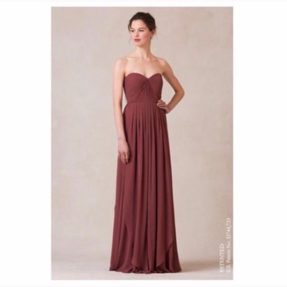 Jenny Yoo Mira convertible dress in cinnamon rose